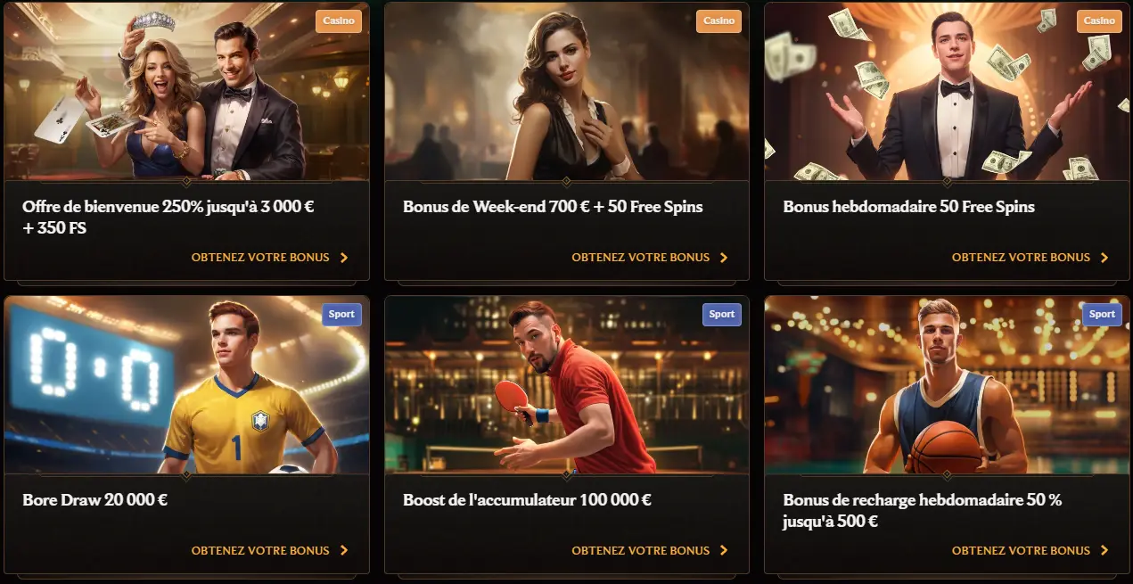 Promotions CrownPlay Casino — bonus de bienvenue, rechargements, cashback et campagnes récurrentes